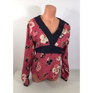 Putumayo Floral Babydoll Top Womens Small